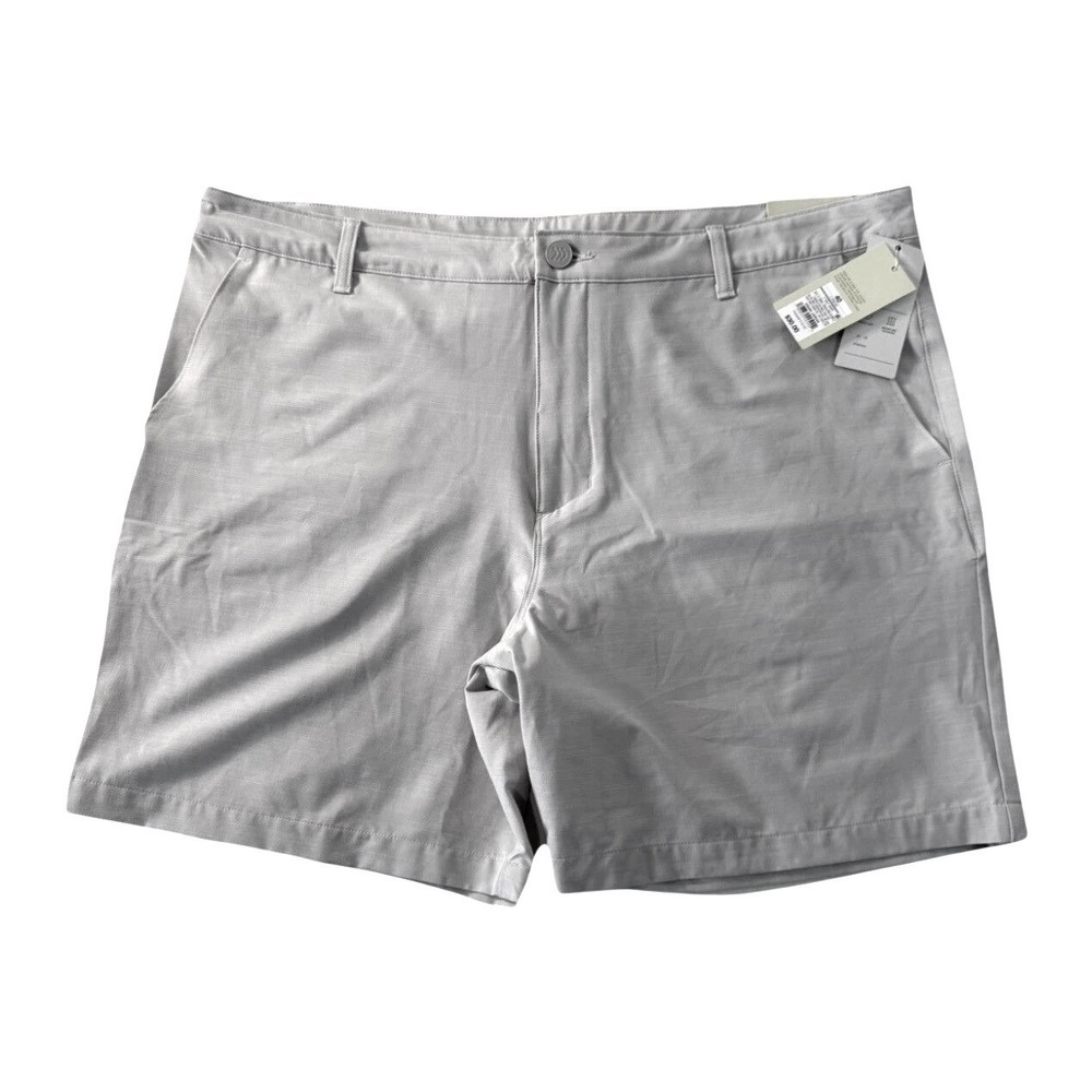All in Motion Mens Golf Shorts 40 Light Tan Stone 7 Inch Inseam NWT 0681